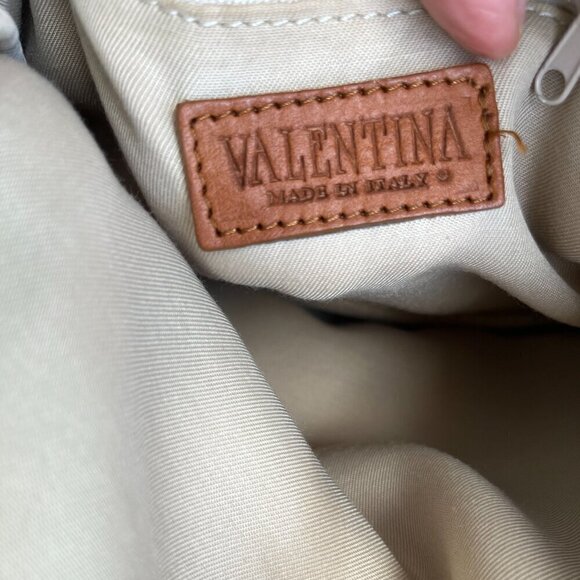 Valentina Backpack & Shoulder Bag Genuine Italian Pebbled Leather Made in Italy - Picture 6 of 15